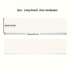 2/4pcs Skateboard Sandpaper 125x49 inch Professional Transparent Long Sandpaper
