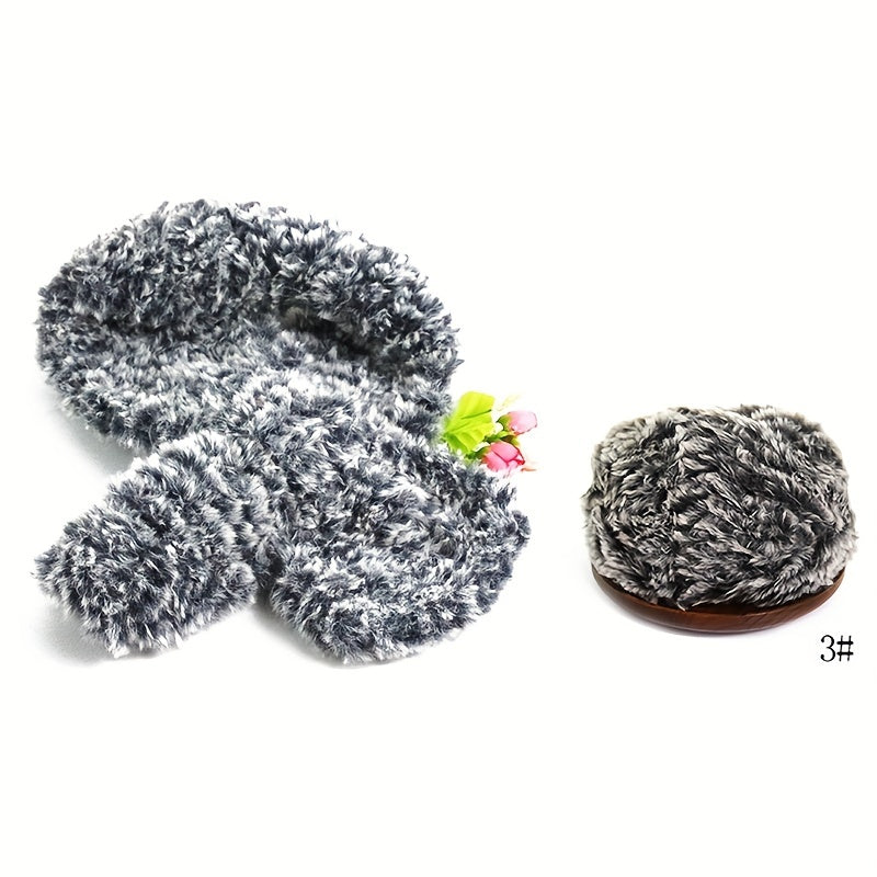 3pcs Soft Thick Mink Fur Faux Fur Eyelash Yarn 50g X 3
