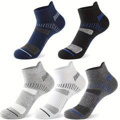 Breathable Striped Cotton Ankle Socks for Men and Women