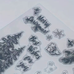 Christmas Series Transparent Stamp for DIY Scrapbook Decoration