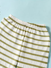 Boys Striped Pants Casual Soft Comfortable For Beach Vacation Kids Summer