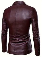 Men's PU Leather Jacket for Autumn Winter