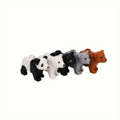 Zoo Animals Building Blocks Panda Brown & Bear Toy