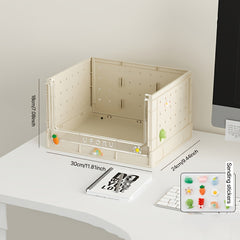 Foldable Storage Box Plastic Organizer Large Space Container Multifunction