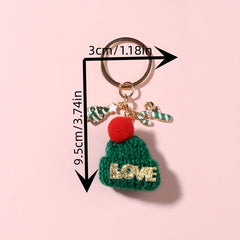 Candy Christmas Tree Cap Key Rings For Girls Keychain