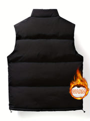 Men's Casual Plush Lining Winter Vest