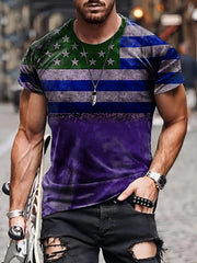 Casual Street Style Round Neck Tee Shirt for Summer