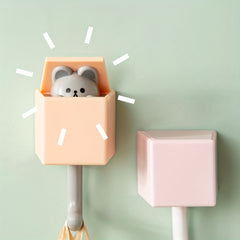 Creative Cat Hook Seamless Wall Decoration