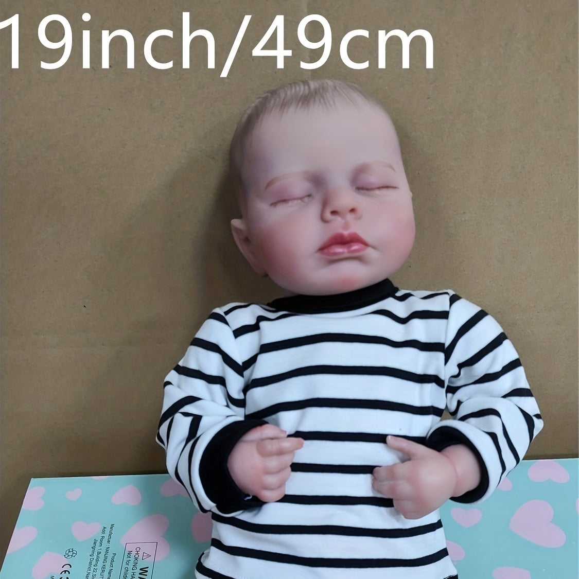 Realistic 29in Newborn Baby Doll Soft Cuddly Lifelike 3D Skin with Veins