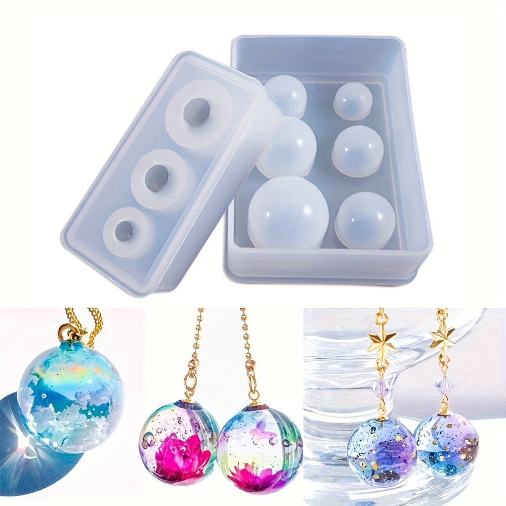 2PCS Silicone Ball Mold for Resin Epoxy DIY Crafts