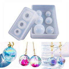 2PCS Silicone Ball Mold for Resin Epoxy DIY Crafts