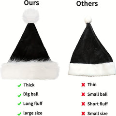 Green Santa Hat Adults Deluxe Green Xmas Christmas Hat