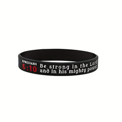 Religious Silicone Bracelet Bible Verse Wristband