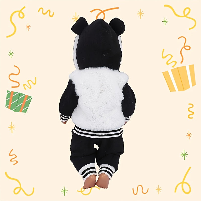 2pcs Panda Outfit for 17-18 Inch Dolls - Great Gift for Doll Lovers