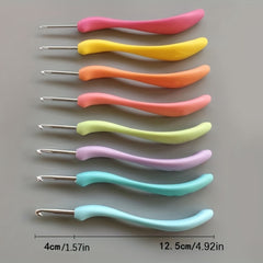 8pcs Soft Handle Crochet Needle Set for Beginners and Experienced Crocheters