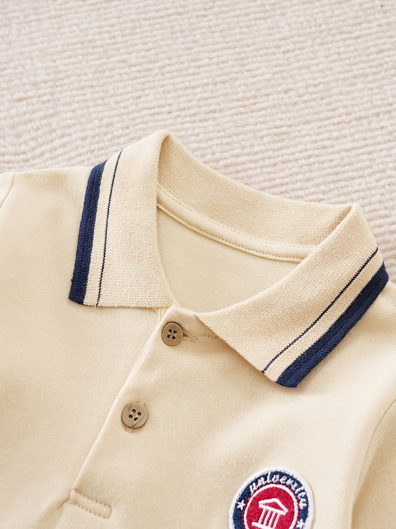 Toddler Baby Boys Lapel Pullover Top Long Sleeve Casual Sweatshirt