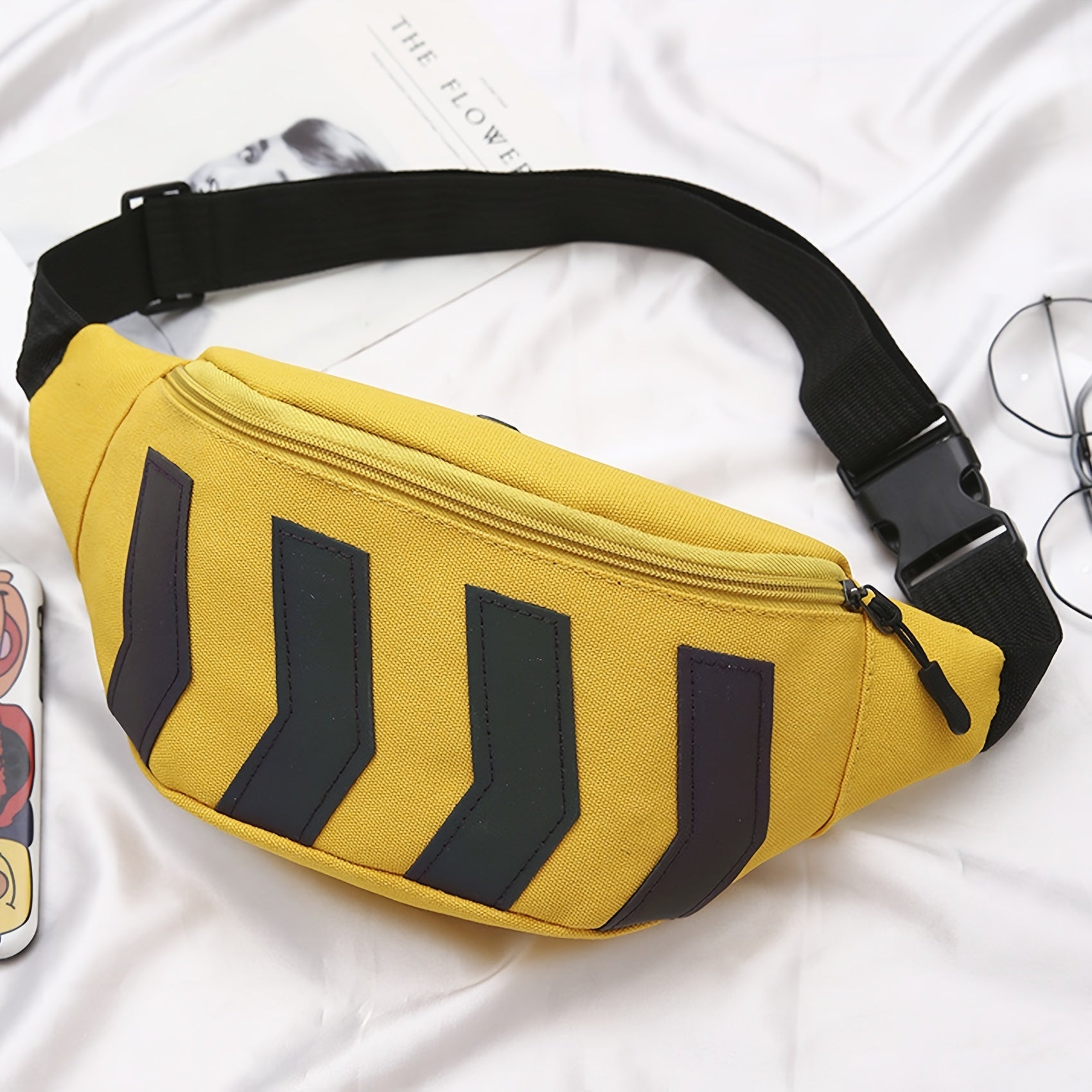 Arrow Reflective Couple Bag Casual Small Bag Outdoor Waist Bag