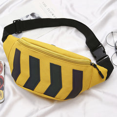 Arrow Reflective Couple Bag Casual Small Bag Outdoor Waist Bag