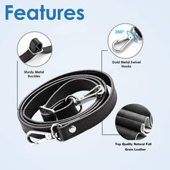 Leather Adjustable Shoulder Straps for Bags 1 Width
