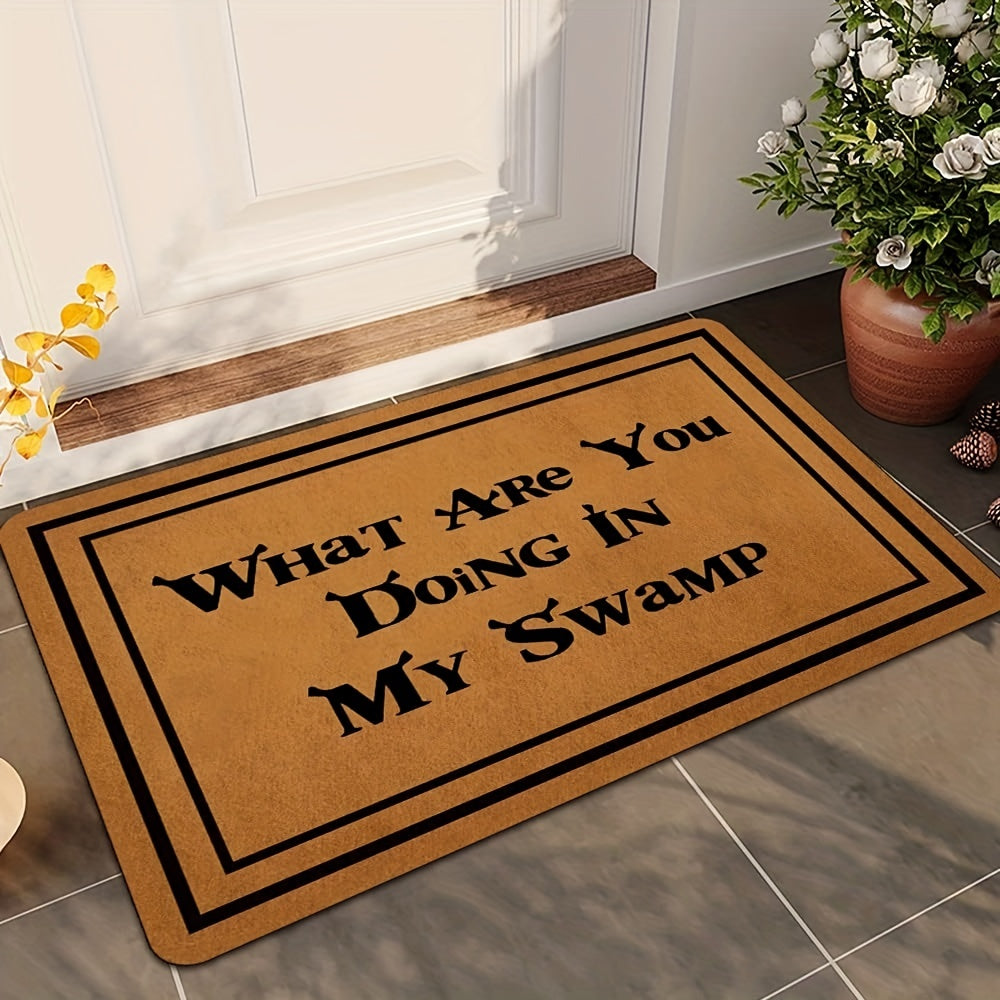 Welcome Entrance Doormat Low Pile Indoor Outdoor Non Slip Mat