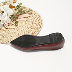 Women's Pointed Toe Flats Soft Sole Work Shoes
