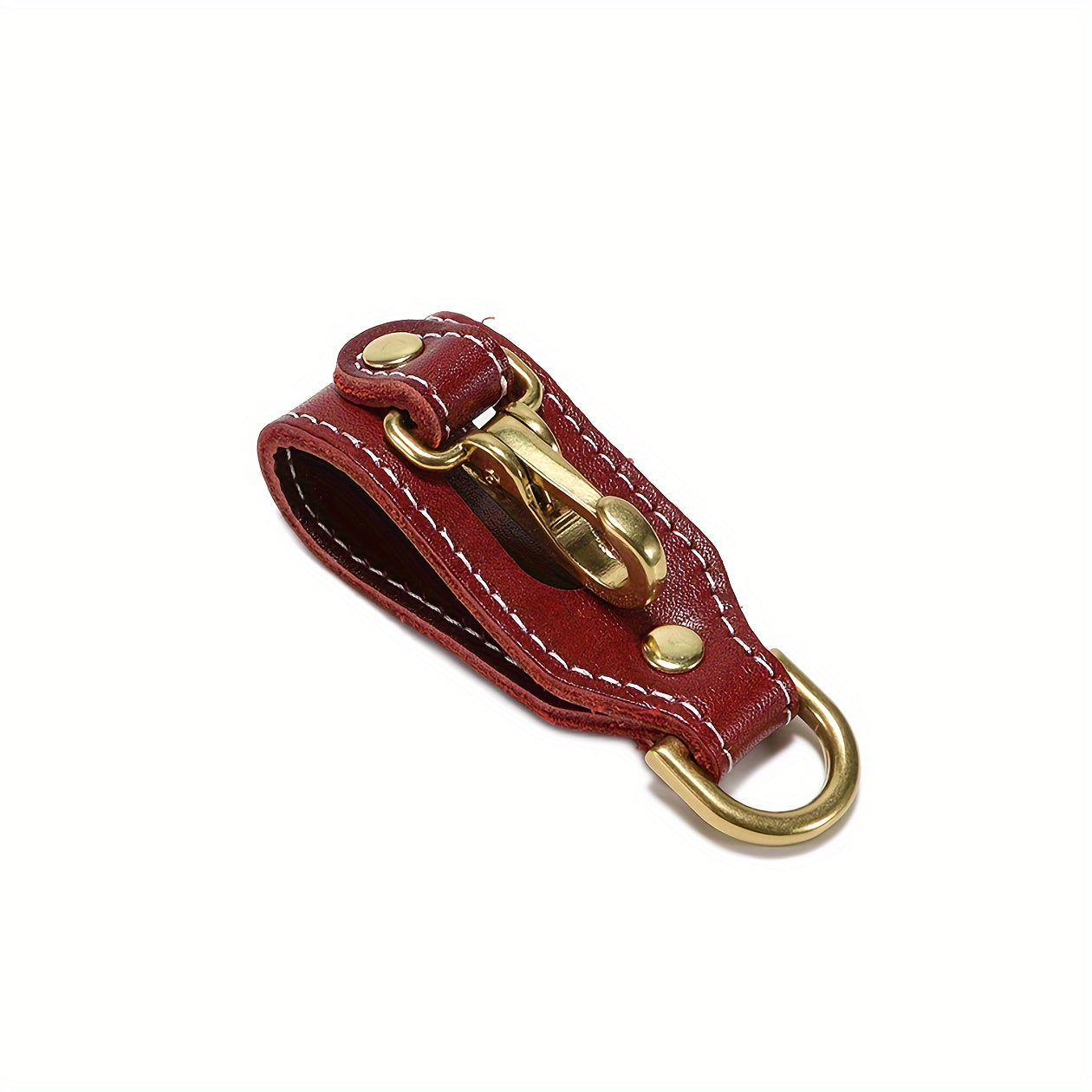 Cowhide Waist Hanging Keychain Hook Buckle for Outdoor Survival