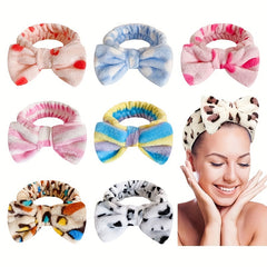3PCS Spa Wash Face Headband Coral Fleece Hair Holder
