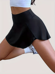 Women's Anti Runout Short Skirt Loose Running Shorts