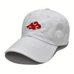 Anime Cloud Embroidered Baseball Cap Unisex Dad Hat Adjustable Sports Hat