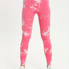 Tie Dye High Waist Butt Lifting Sports Pants Yoga Leggings Women's Activewear