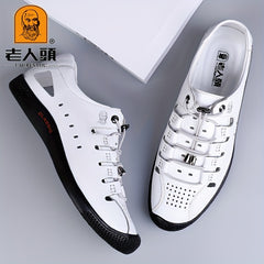 LAORENTOU Men's Closed Toe Non Slip Sandals Breathable Beach Shoes