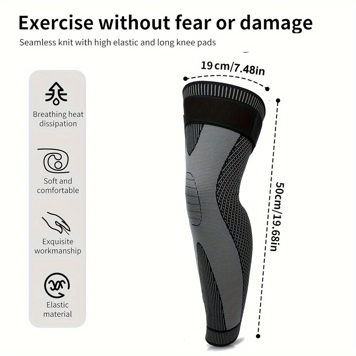 Non slip Compression Knee Pad for Sports Volleyball Fitness Training