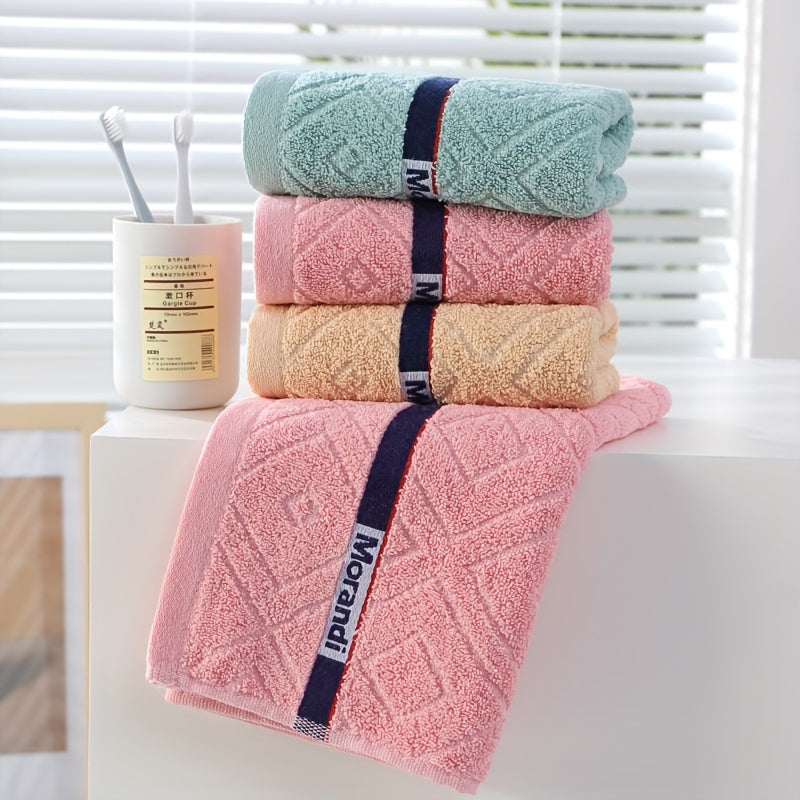 Plain Cotton Hand Towel Soft Skin-friendly Face Towel for Home Bathroom