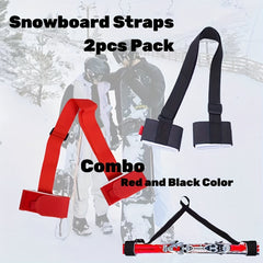 2pcs Snowboard Straps Adjustable Carrying Ski Board Carrier