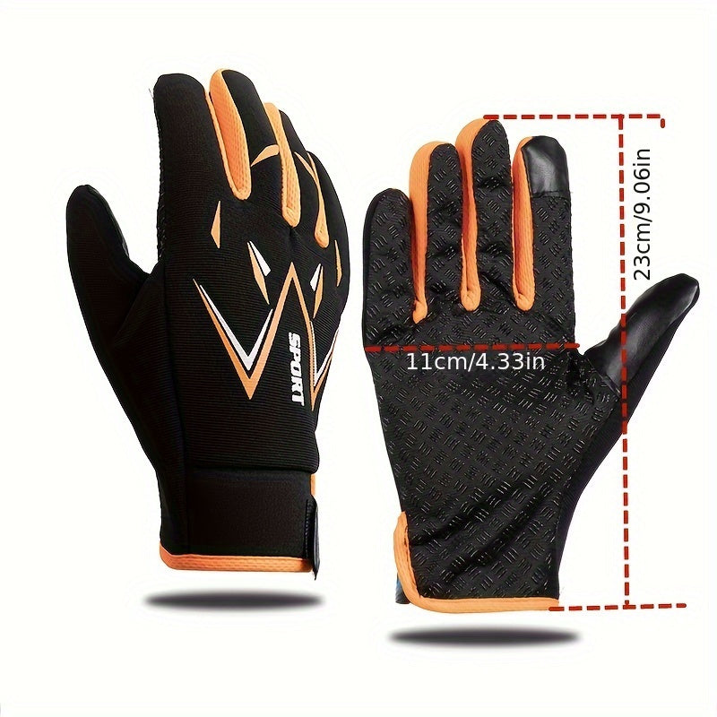 Outdoor Cycling Sports Gloves Touch Screen Full Finger Warm Gloves