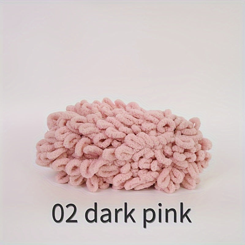Chenille Chunky Looped Yarn for Knitting and Crocheting Blanket 100g