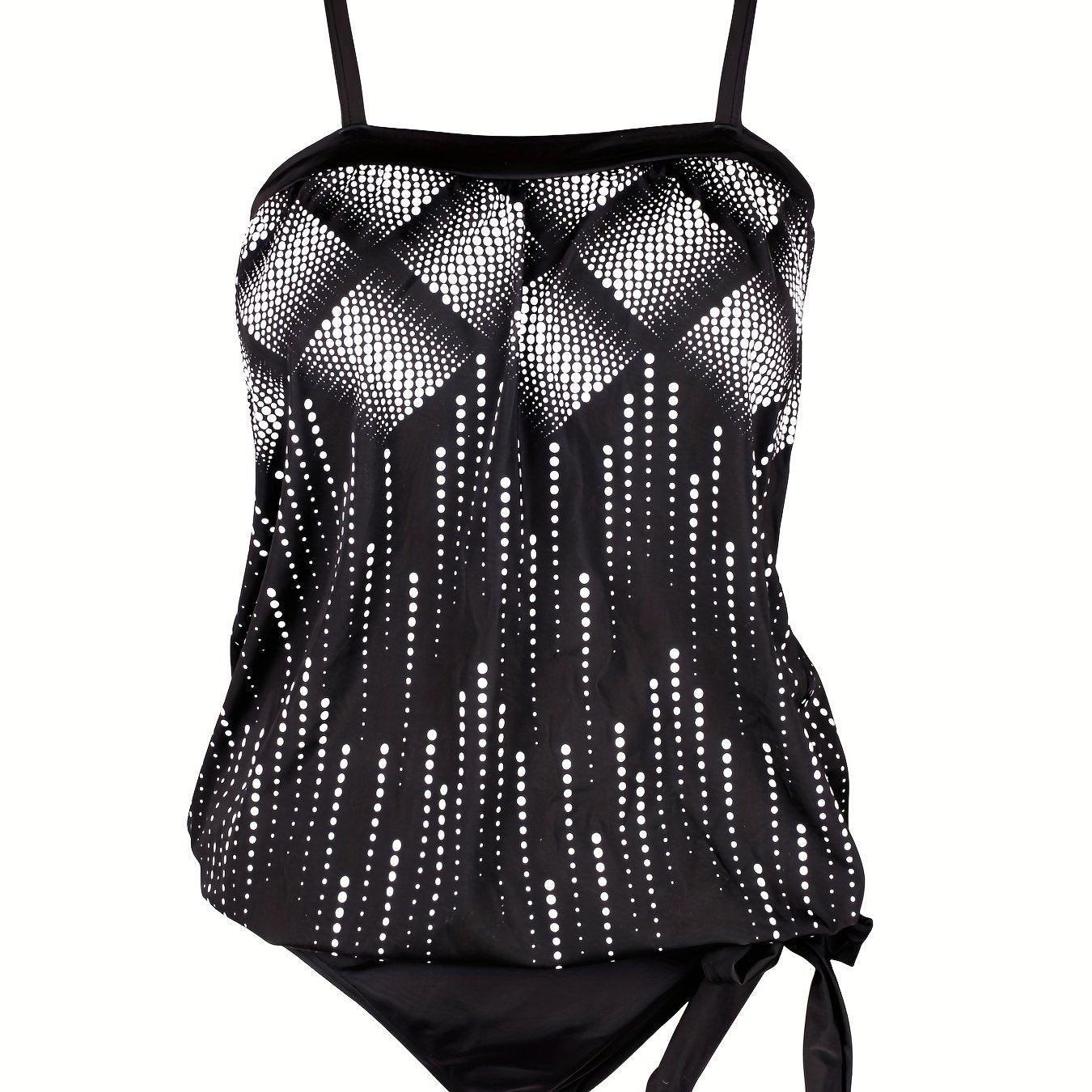Dot Print Cami Top & Panty Swimsuit Set