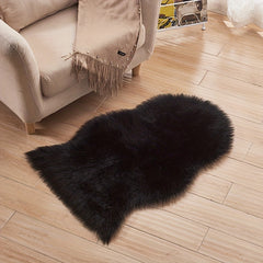 Fluffy Wool Area Rug Suede Fleece Bottom Long Wool Rug Acrylic 80 Polyester 20