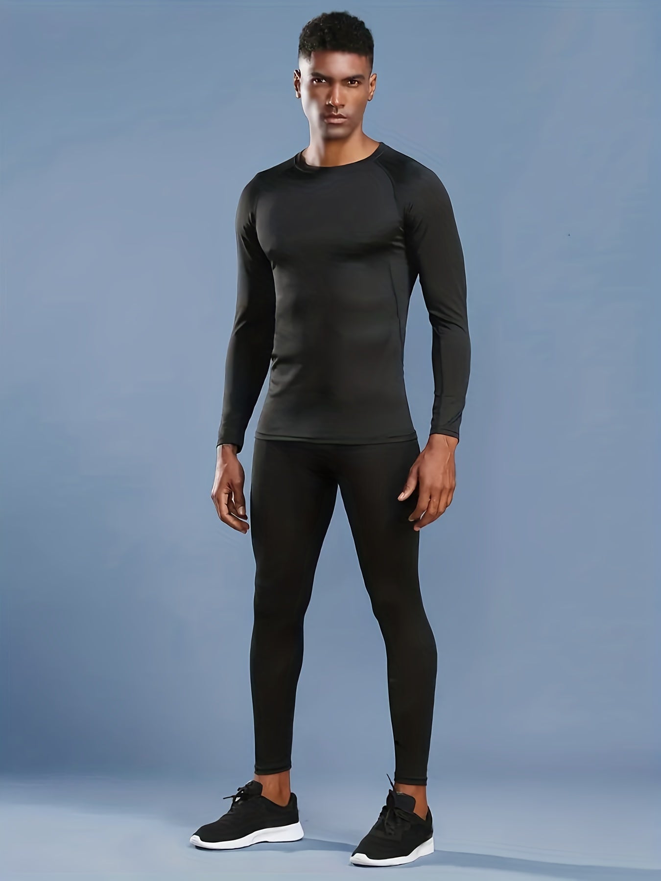 Men's Compression Leggings Set Quick Dry Base Layer Sportswear