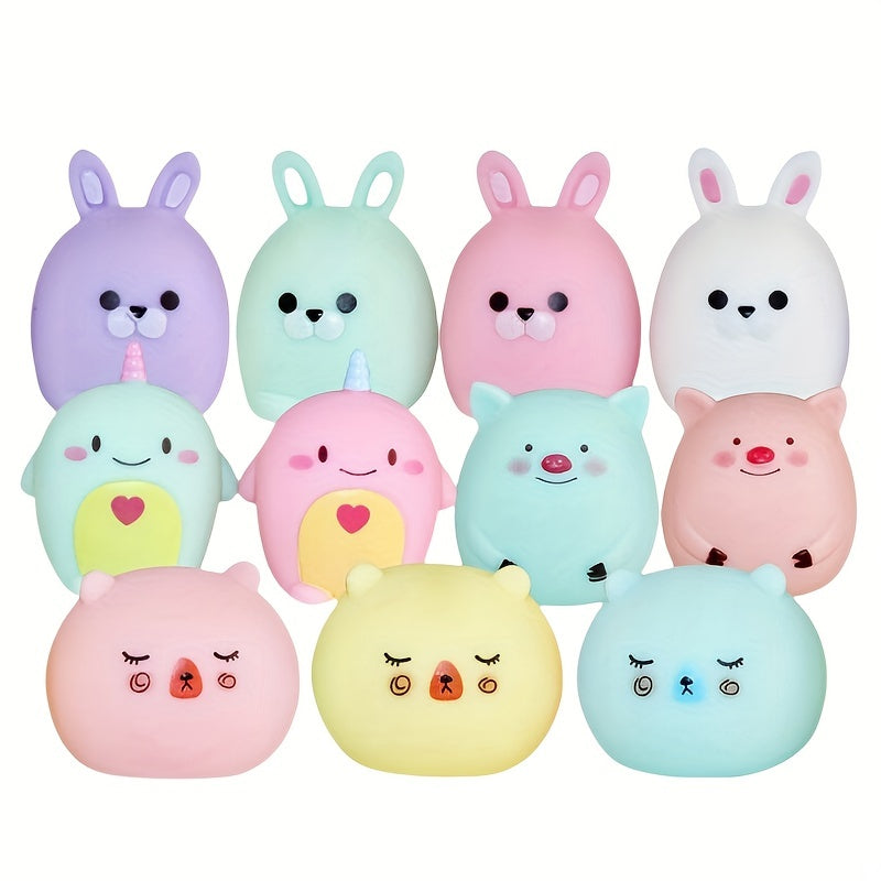 Mini Piglet Rabbit Pinch Baby Bath Toys