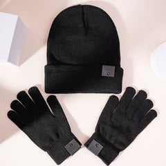 Men's Knitted Hat And Gloves Set