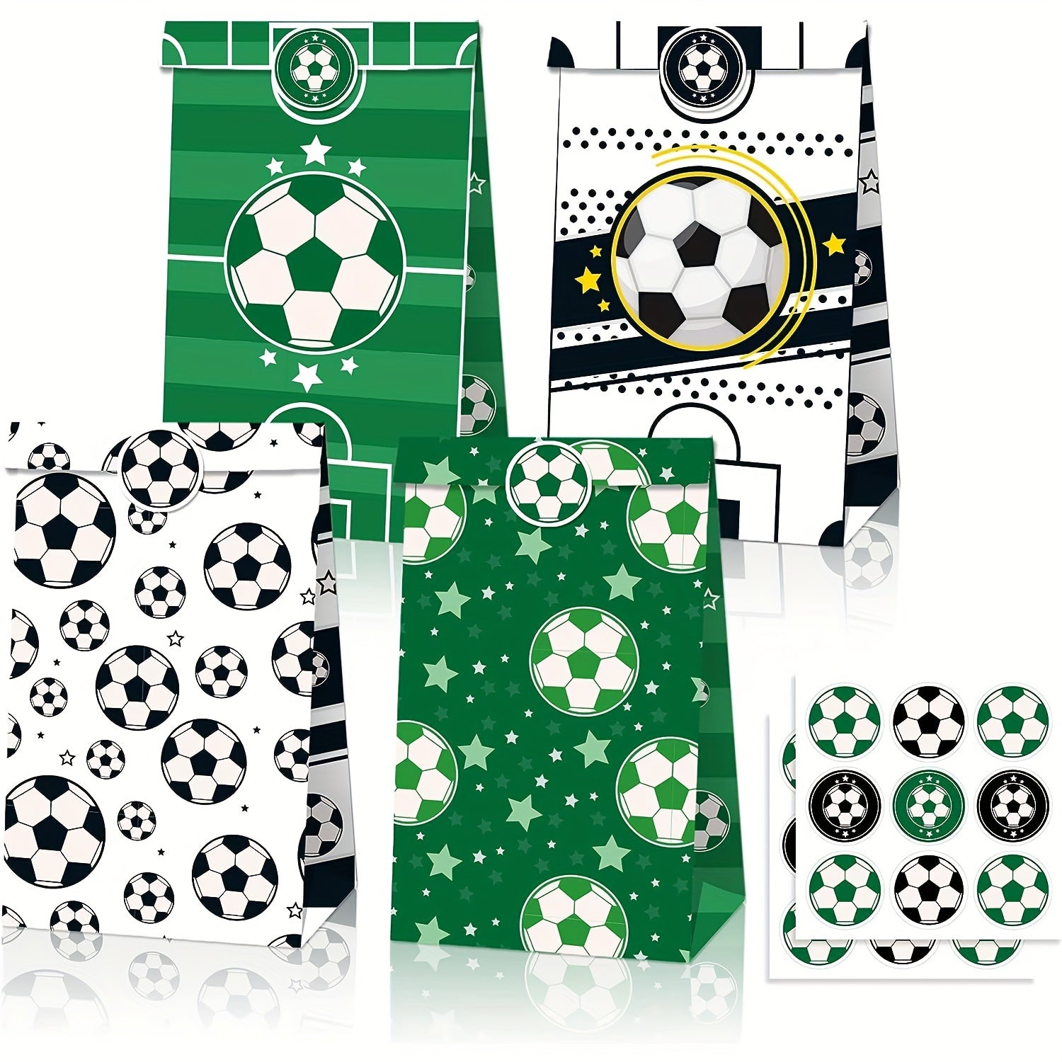 12pcs Soccer Party Favors Candy Bags Supplies