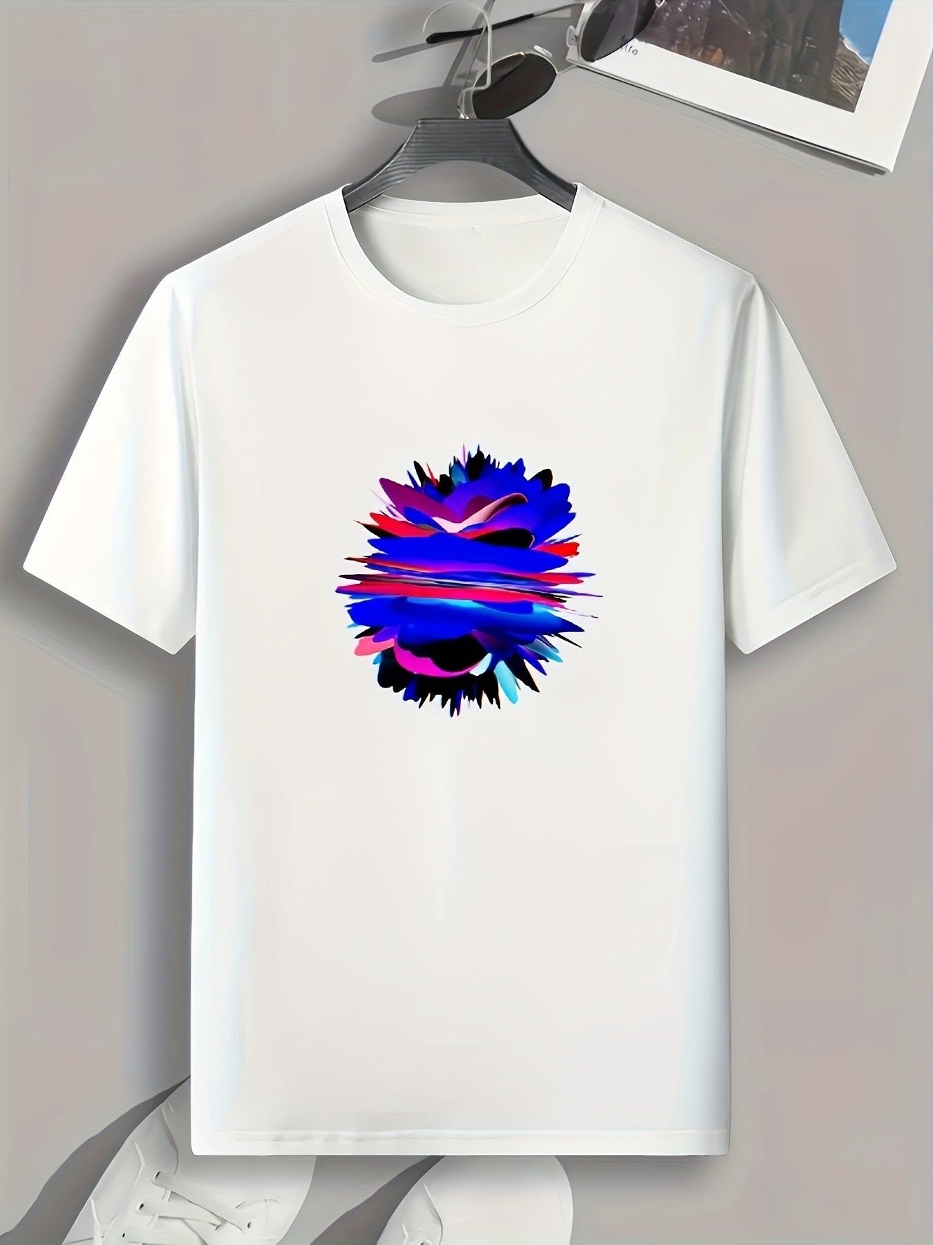 Colorful Pattern Men's Graphic Tshirt Casual Comfy Tees For Summer Men