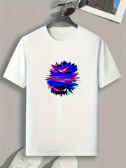 Colorful Pattern Men's Graphic Tshirt Casual Comfy Tees For Summer Men