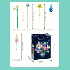 Adult Bouquet 1002pcs Flower Building Blocks Set Unique Home Decoration