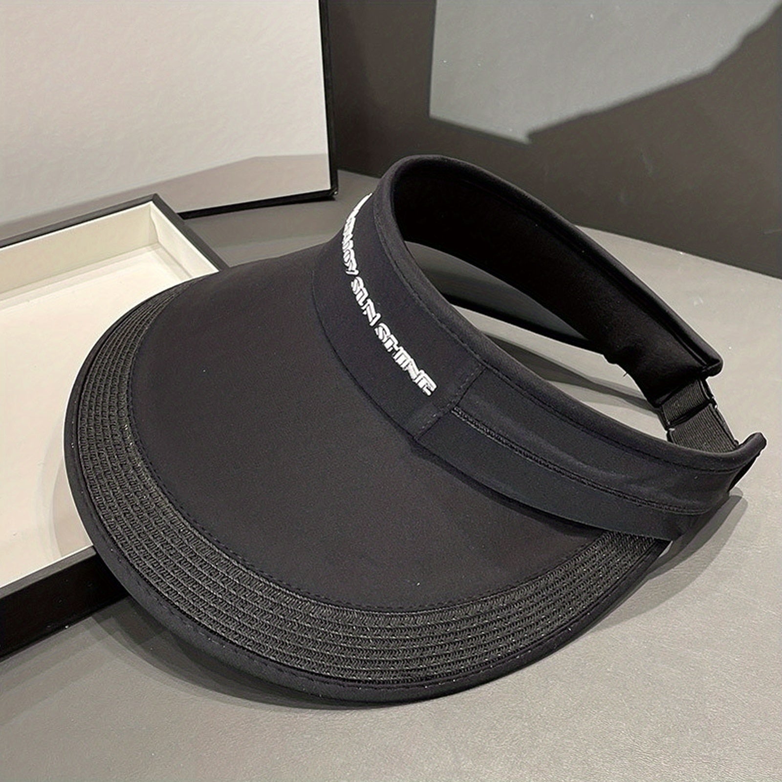 Casual Adjustable Visor Hat Wide Brim UV Protection Sun Hats for Women