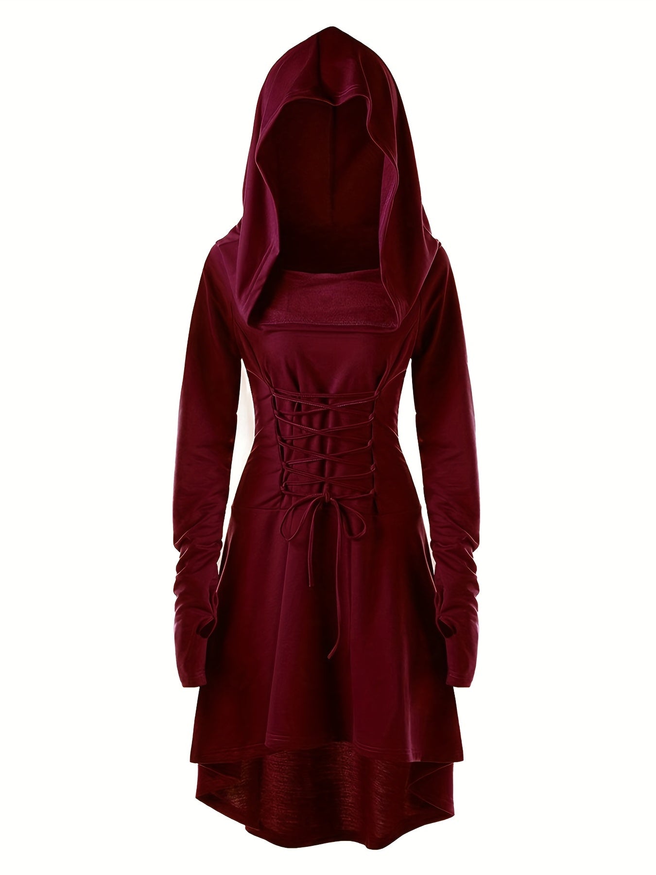 Long Sleeve Hooded Cosplay Dress Halloween Party Dress Women's Clothing