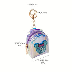Cartoon Laser Sequin Mouse Bag Coin Purse - Holiday Party Gift