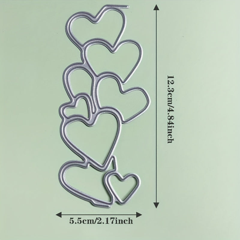 Love Heart Border Frame Metal Cutting Dies for Scrapbook Paper
