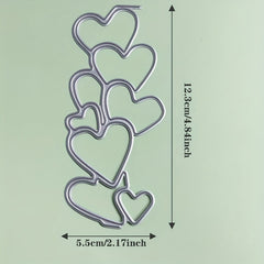 Love Heart Border Frame Metal Cutting Dies for Scrapbook Paper